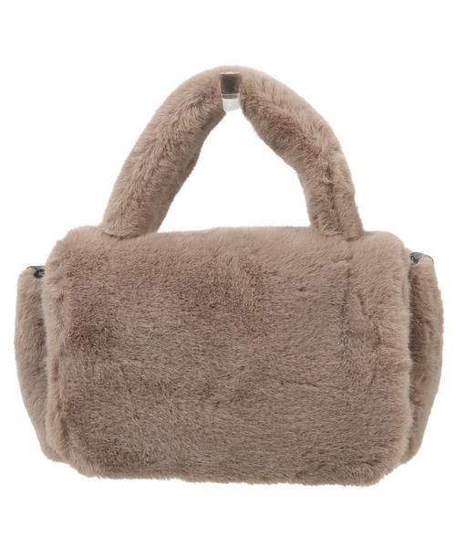 KOBE LETTUCE（コウベレタス）の「2wayエコファーハンドバッグ（ハンドバッグ・レディース・グレイッシュベージュ/ブラック/オフホワイト・FREE）」の13枚目の写真