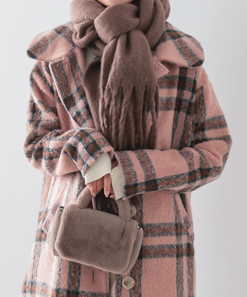 KOBE LETTUCE（コウベレタス）の「2wayエコファーハンドバッグ（ハンドバッグ・レディース・グレイッシュベージュ/ブラック/オフホワイト・FREE）」の18枚目の写真