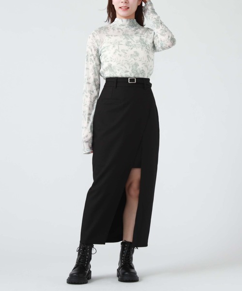 archives(アルシーヴ)の「ポケット付きレイヤードスカート(スカート・レディース・ブラック/モカ/アイボリー・MEDIUM)」の16枚目の写真