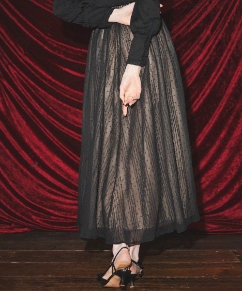 MIRO AMURETTE（ミロアミュレット）の「heroine tulle skirt/チュールスカート（スカート・レディース・ブラック・SMALL/MEDIUM）」の5枚目の写真