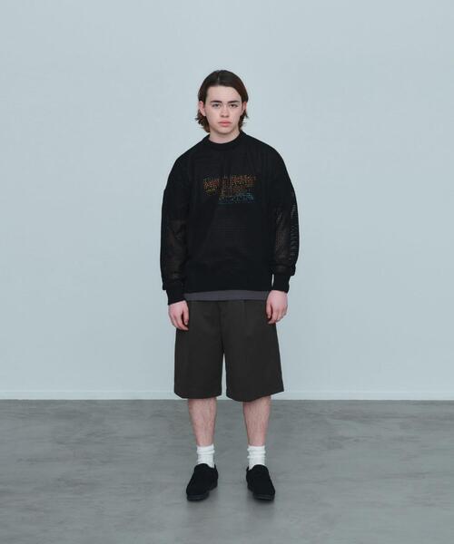green label relaxing(グリーンレーベルリラクシング)の「【WEB限定】<GLR or> シアー 長袖 プルオーバー ニット -ユニセックス-(ニット/セーター・メンズ・オフホワイト/ブラック/ライトブルー・S/M/L)」の7枚目の写真