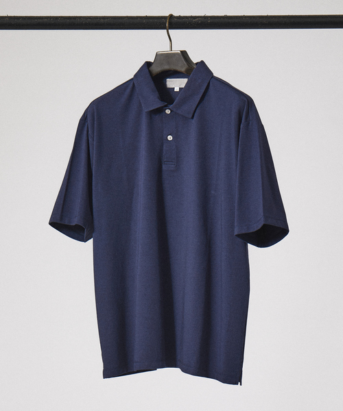 ABAHOUSE GRAY(アバハウスグレイ)の「【接触冷感】プレーティング モダール ポロシャツ(ポロシャツ・メンズ・ブラック/ホワイト/チャコールグレー/グリーン/ブルー/グレイッシュベージュ・46/48)」の6枚目の写真