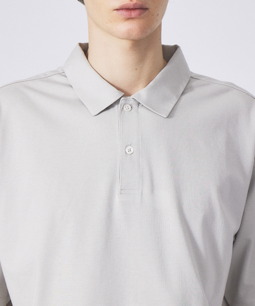 ABAHOUSE GRAY(アバハウスグレイ)の「【接触冷感】プレーティング モダール ポロシャツ(ポロシャツ・メンズ・ブラック/ホワイト/チャコールグレー/グリーン/ブルー/グレイッシュベージュ・46/48)」の10枚目の写真