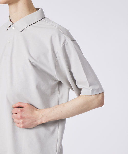 ABAHOUSE GRAY(アバハウスグレイ)の「【接触冷感】プレーティング モダール ポロシャツ(ポロシャツ・メンズ・ブラック/ホワイト/チャコールグレー/グリーン/ブルー/グレイッシュベージュ・46/48)」の13枚目の写真