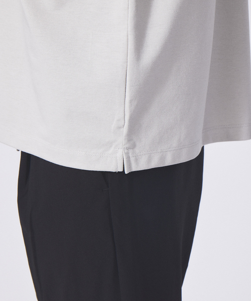 ABAHOUSE GRAY(アバハウスグレイ)の「【接触冷感】プレーティング モダール ポロシャツ(ポロシャツ・メンズ・ブラック/ホワイト/チャコールグレー/グリーン/ブルー/グレイッシュベージュ・46/48)」の7枚目の写真