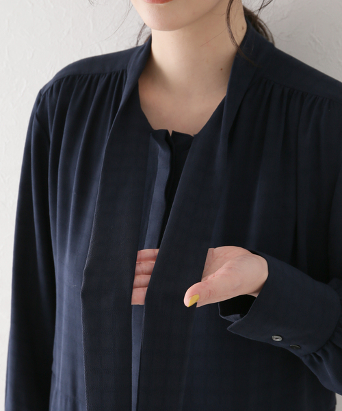 SLOBE IENA（スローブイエナ）の「ボウタイ付きオールインワン（つなぎ