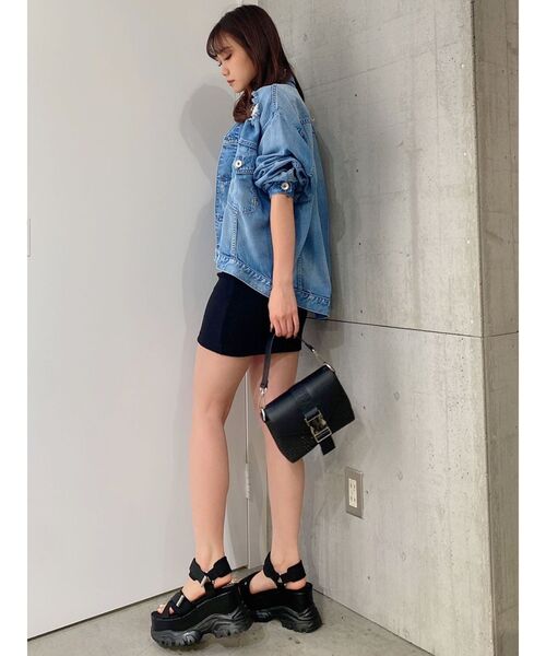 GYDA（ジェイダ）の「2WAYジャカードカゴバック（ハンドバッグ・レディース・ブラック/オフホワイト・FREE）」の8枚目の写真