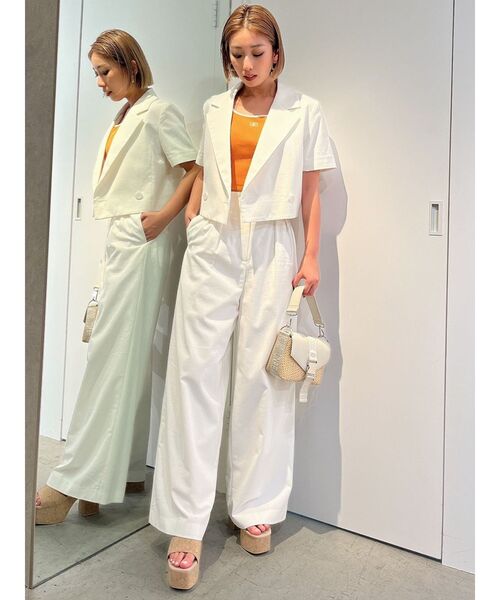 GYDA（ジェイダ）の「2WAYジャカードカゴバック（ハンドバッグ・レディース・ブラック/オフホワイト・FREE）」の12枚目の写真