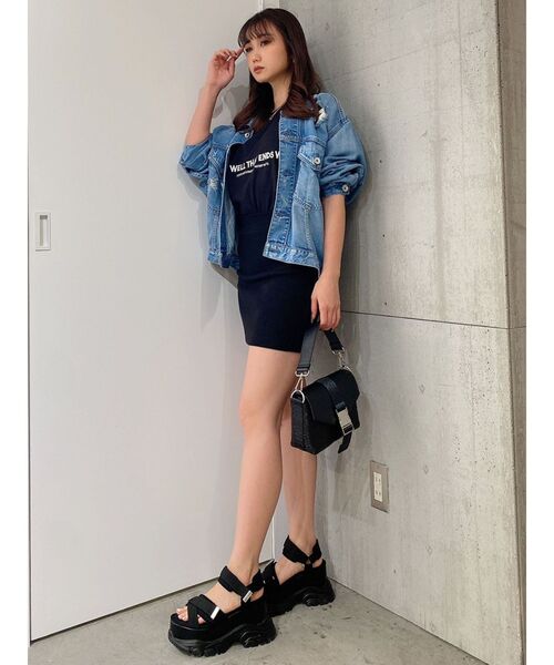 GYDA（ジェイダ）の「2WAYジャカードカゴバック（ハンドバッグ・レディース・ブラック/オフホワイト・FREE）」の13枚目の写真