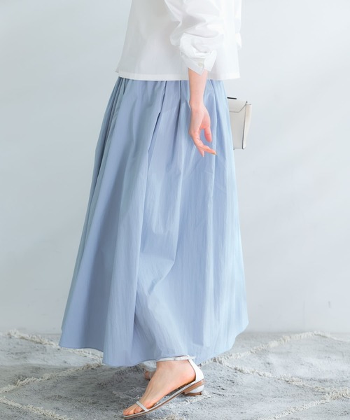 URBAN RESEARCH ROSSO(アーバンリサーチロッソ)の「撥水UVカットギャザーイージースカート(スカート・レディース・ライトブルー/ホワイト/ベージュ・FREE)」の18枚目の写真