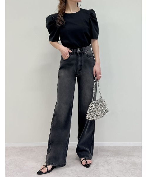 Re:EDIT（リエディ）の「[低身長/高身長/大きいサイズ有]コットンデニムバギーパンツ（デニムパンツ・レディース・ブルー/ネイビー/ホワイト/ブラック/ブルー系その他・LARGE/SMALL/AM/X-LARGE/AS/MEDIUM/TALL/AL/ALL）」の17枚目の写真