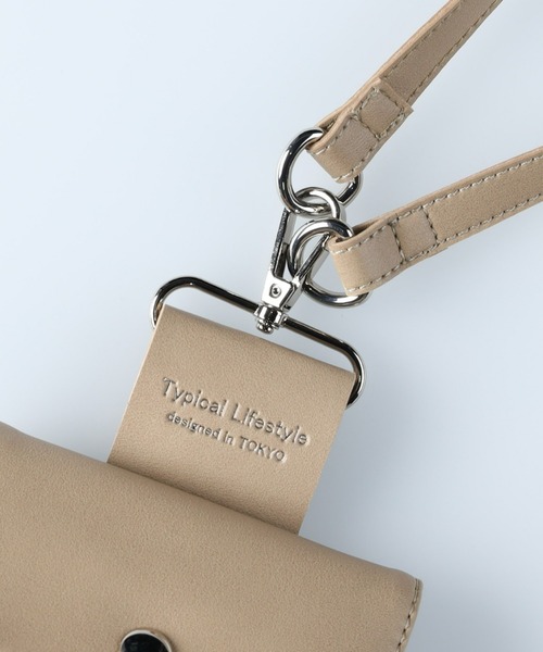 PLUS ONE（プラスワン）の「【PLUS ONE】PLネックショルダーバッグ（ショルダーバッグ・メンズ・ブラック/ライトベージュ・ONE SIZE）」の7枚目の写真