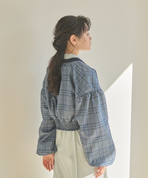 idem（イデム）の「check short blouson/チェック柄ショート丈