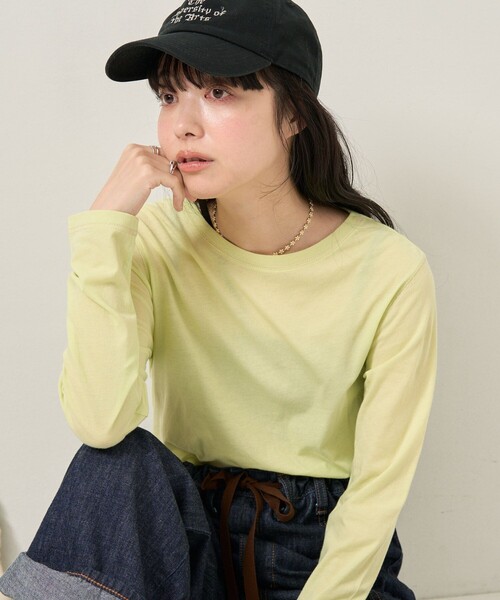 FREAK'S STORE（フリークスストア）の「シアーロングスリーブTEE（Tシャツ/カットソー・レディース・ブルーグリーン/サックスブルー/ピンク・ﾌﾘ-）」の18枚目の写真