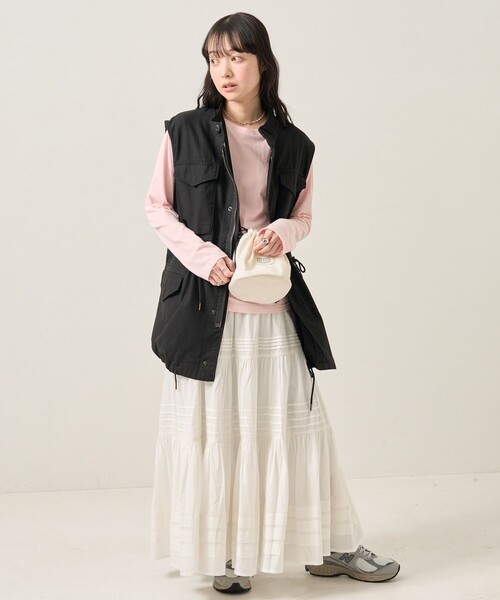 FREAK'S STORE（フリークスストア）の「シアーロングスリーブTEE（Tシャツ/カットソー・レディース・ブルーグリーン/サックスブルー/ピンク・ﾌﾘ-）」の21枚目の写真