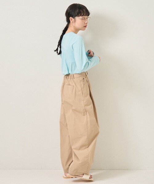 FREAK'S STORE（フリークスストア）の「シアーロングスリーブTEE（Tシャツ/カットソー・レディース・ブルーグリーン/サックスブルー/ピンク・ﾌﾘ-）」の16枚目の写真