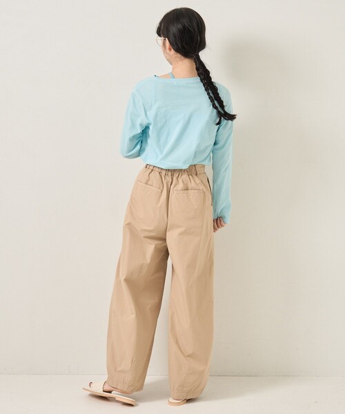 FREAK'S STORE（フリークスストア）の「シアーロングスリーブTEE（Tシャツ/カットソー・レディース・ブルーグリーン/サックスブルー/ピンク・ﾌﾘ-）」の10枚目の写真