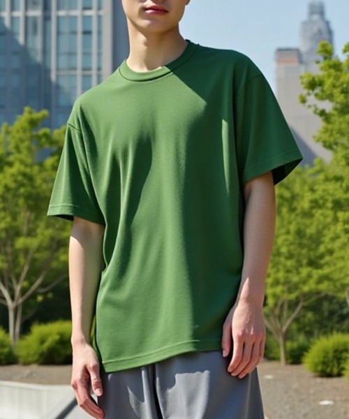 Printstar(プリントスター)の「【Printstar】UVカット!4.4オンス ドライTシャツ ランニング ジム ヨガ ピラティス フィットネス glimmer 00300(Tシャツ/カットソー・レディース・ロイヤルブルー/ホワイト/グリーン/ネイビー/バーガンディー/ライトパープル/レッド/イエロー/ブラック/グレー/ブラウン/ブルー系その他/グレー系その他/ラベンダー/オリーブ/ピンク系1/ダークオレンジ/パープル系その他2/イエロー系その他2/アッシュ/ライトベージュ/ミント/インディゴブルー/ライトブルー/ライトイエロー/ダークグリーン/レッド系1/ライトグリーン/ライトピンク/ライム/ピンク/ダークグレー/グレイッシュブルー/スモークピンク・L/LL/M/S)」の10枚目の写真
