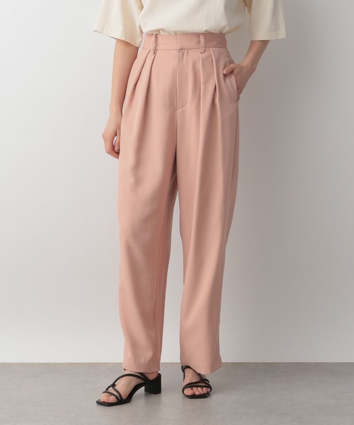 LOWRYS FARM（ローリーズファーム）の「ダブルタックワイドパンツ　188292（その他パンツ・レディース・ベージュ/ピンク/グリーン・FREE）」の10枚目の写真