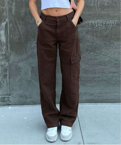 SETUP7(セットアップセブン)の「【SETUP7】カーゴパンツ ストレート/ミリタリー/アーミーパンツ KNF(カーゴパンツ・レディース・グリーン/ブラウン/ブラック・M/L)」の3枚目の写真