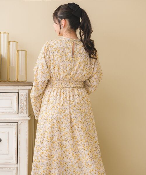 ems excite（エムズエキサイト）の「フレアスリーブフラワーOP