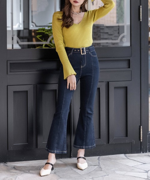 Julia Boutique(ジュリアブティック)の「Vカットデザインヒールミュール/23089(サンダル・レディース・ブラック/アイボリー・36/37/38/39)」の20枚目の写真