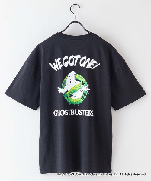 OUTDOOR PRODUCTS APPAREL(アウトドアプロダクツアパレル)の「【GHOSTBUSTERS/ゴーストバスターズ】コラボ 別注 バックプリント ワンポイント ビッグシルエット Tシャツ ユニセックス ムービーコラボ(Tシャツ/カットソー・メンズ・ブラック/ホワイト・MEDIUM/LARGE/X-LARGE)」の7枚目の写真