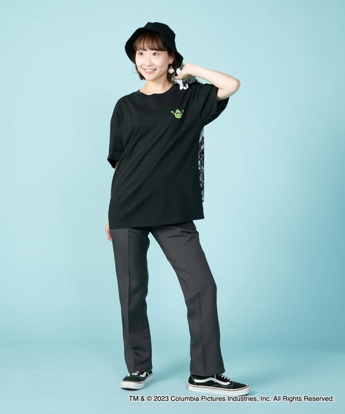 OUTDOOR PRODUCTS APPAREL(アウトドアプロダクツアパレル)の「【GHOSTBUSTERS/ゴーストバスターズ】コラボ 別注 バックプリント ワンポイント ビッグシルエット Tシャツ ユニセックス ムービーコラボ(Tシャツ/カットソー・メンズ・ブラック/ホワイト・MEDIUM/LARGE/X-LARGE)」の14枚目の写真