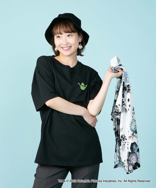 OUTDOOR PRODUCTS APPAREL(アウトドアプロダクツアパレル)の「【GHOSTBUSTERS/ゴーストバスターズ】コラボ 別注 バックプリント ワンポイント ビッグシルエット Tシャツ ユニセックス ムービーコラボ(Tシャツ/カットソー・メンズ・ブラック/ホワイト・MEDIUM/LARGE/X-LARGE)」の18枚目の写真