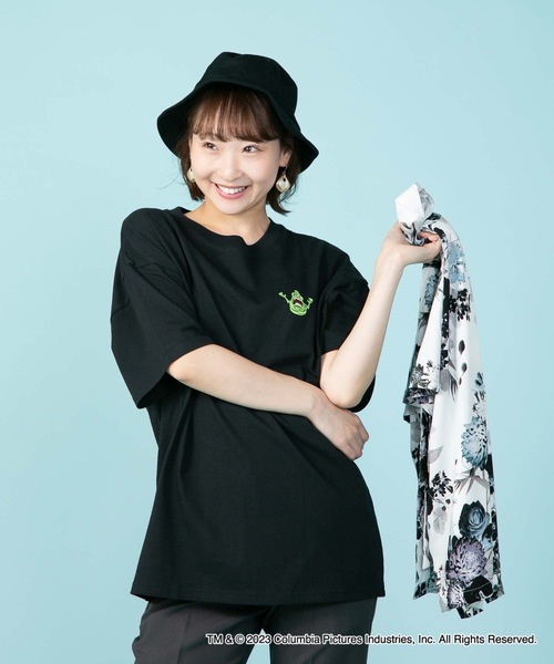 OUTDOOR PRODUCTS APPAREL(アウトドアプロダクツアパレル)の「【GHOSTBUSTERS/ゴーストバスターズ】コラボ 別注 バックプリント ワンポイント ビッグシルエット Tシャツ ユニセックス ムービーコラボ(Tシャツ/カットソー・メンズ・ブラック/ホワイト・MEDIUM/LARGE/X-LARGE)」の19枚目の写真