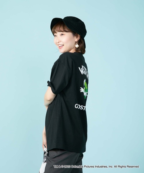OUTDOOR PRODUCTS APPAREL(アウトドアプロダクツアパレル)の「【GHOSTBUSTERS/ゴーストバスターズ】コラボ 別注 バックプリント ワンポイント ビッグシルエット Tシャツ ユニセックス ムービーコラボ(Tシャツ/カットソー・メンズ・ブラック/ホワイト・MEDIUM/LARGE/X-LARGE)」の20枚目の写真