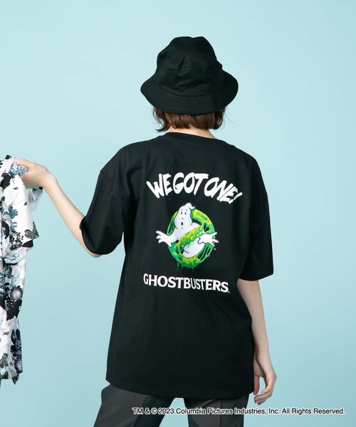 OUTDOOR PRODUCTS APPAREL(アウトドアプロダクツアパレル)の「【GHOSTBUSTERS/ゴーストバスターズ】コラボ 別注 バックプリント ワンポイント ビッグシルエット Tシャツ ユニセックス ムービーコラボ(Tシャツ/カットソー・メンズ・ブラック/ホワイト・MEDIUM/LARGE/X-LARGE)」の21枚目の写真