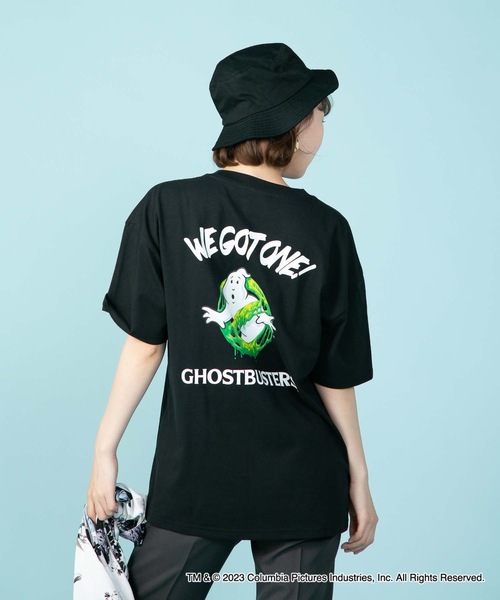 OUTDOOR PRODUCTS APPAREL(アウトドアプロダクツアパレル)の「【GHOSTBUSTERS/ゴーストバスターズ】コラボ 別注 バックプリント ワンポイント ビッグシルエット Tシャツ ユニセックス ムービーコラボ(Tシャツ/カットソー・メンズ・ブラック/ホワイト・MEDIUM/LARGE/X-LARGE)」の22枚目の写真