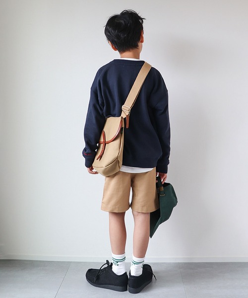 CIAOPANIC TYPY（チャオパニックティピー）の「【KIDS】2タックチノワイドショーツ（チノパンツ・キッズ・ベージュ/ブラック・S/M/L/XL/XXL）」の22枚目の写真