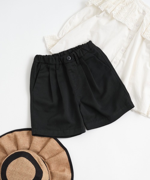 CIAOPANIC TYPY（チャオパニックティピー）の「【KIDS】2タックチノワイドショーツ（チノパンツ・キッズ・ベージュ/ブラック・S/M/L/XL/XXL）」の17枚目の写真