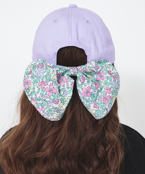 BRANSHES（ブランシェス）の「日よけリボン付きキャップ（キャップ・キッズ・ネイビー/ラベンダー・L/M/S）」の16枚目の写真