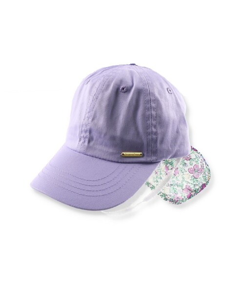 BRANSHES（ブランシェス）の「日よけリボン付きキャップ（キャップ・キッズ・ネイビー/ラベンダー・L/M/S）」の8枚目の写真