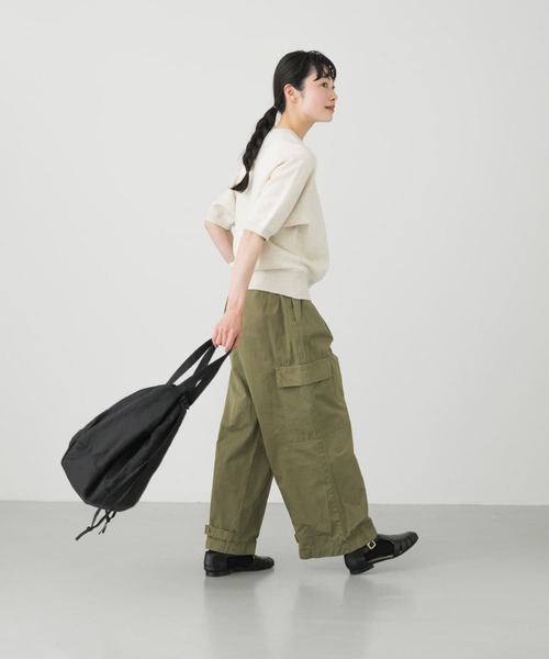かぐれ（カグレ）の「コットンリヨセル半袖スウェット（Tシャツ/カットソー・レディース・ライトグレー/オートミール/チャコールグレー・FREE）」の16枚目の写真