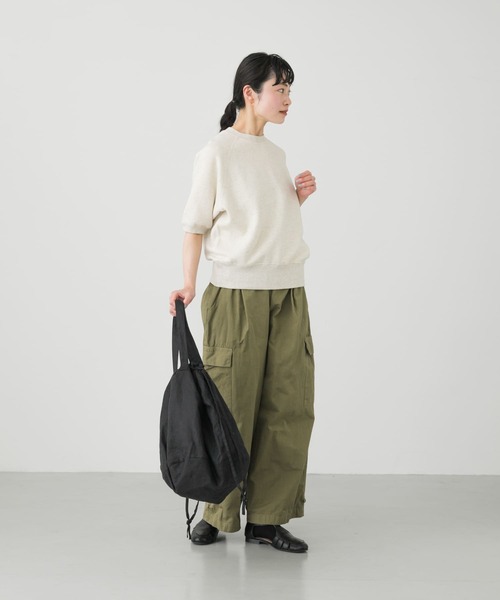 かぐれ（カグレ）の「コットンリヨセル半袖スウェット（Tシャツ/カットソー・レディース・ライトグレー/オートミール/チャコールグレー・FREE）」の17枚目の写真