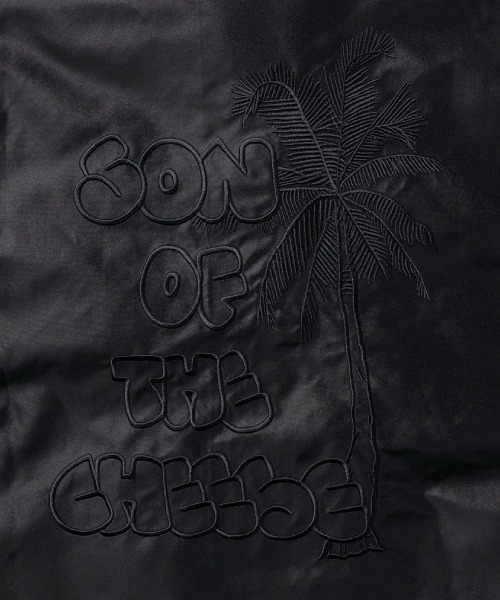 SON OF THE CHEESE(サノバチーズ)の「【SON OF THE CHEESE/サノバチーズ】Bubble Latter JKT(ナイロンジャケット・メンズ・ブラック・LARGE/MEDIUM)」の2枚目の写真