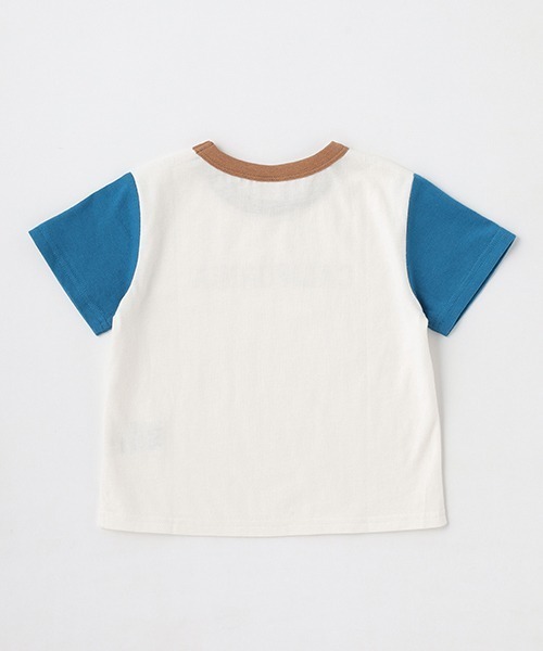 petit main（プティマイン）の「【プティプラ】BOYS半袖Tシャツ（Tシャツ/カットソー・キッズ・マスタード/ライトグリーン/ベージュ/ネイビー/オフホワイト/ターコイズブルー/オレンジ/ブルー/ライトベージュ/ダークブルー・80ｃｍ/90cm/100cm/110cm/120cm/130cm）」の11枚目の写真