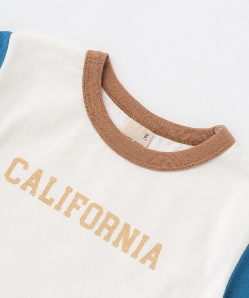 petit main（プティマイン）の「【プティプラ】BOYS半袖Tシャツ（Tシャツ/カットソー・キッズ・マスタード/ライトグリーン/ベージュ/ネイビー/オフホワイト/ターコイズブルー/オレンジ/ブルー/ライトベージュ/ダークブルー・80ｃｍ/90cm/100cm/110cm/120cm/130cm）」の12枚目の写真