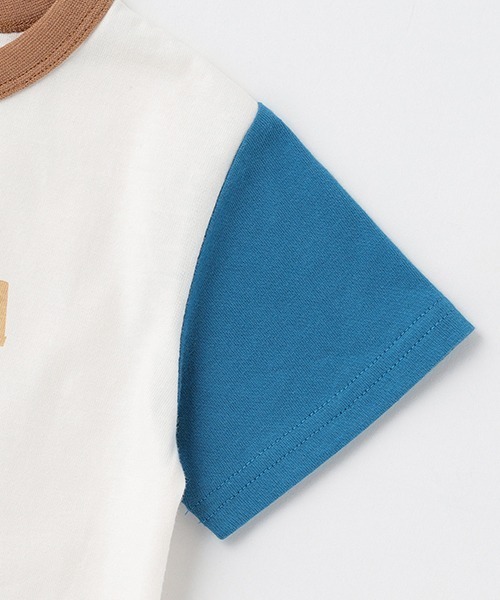 petit main（プティマイン）の「【プティプラ】BOYS半袖Tシャツ（Tシャツ/カットソー・キッズ・マスタード/ライトグリーン/ベージュ/ネイビー/オフホワイト/ターコイズブルー/オレンジ/ブルー/ライトベージュ/ダークブルー・80ｃｍ/90cm/100cm/110cm/120cm/130cm）」の13枚目の写真