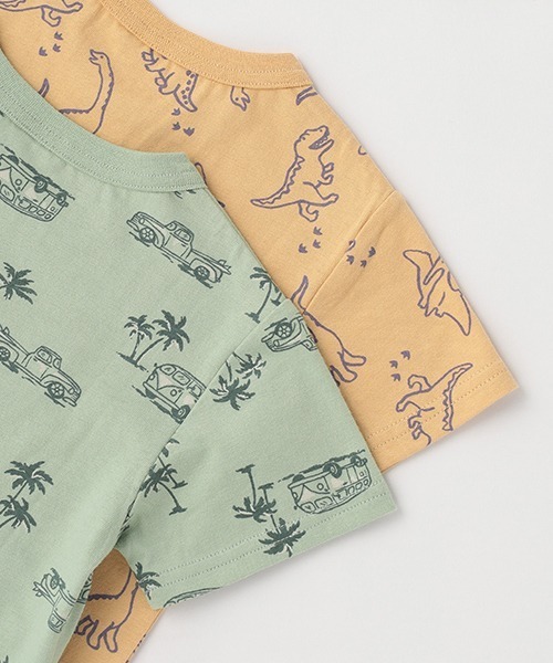 petit main（プティマイン）の「【プティプラ】BOYS半袖Tシャツ（Tシャツ/カットソー・キッズ・マスタード/ライトグリーン/ベージュ/ネイビー/オフホワイト/ターコイズブルー/オレンジ/ブルー/ライトベージュ/ダークブルー・80ｃｍ/90cm/100cm/110cm/120cm/130cm）」の14枚目の写真