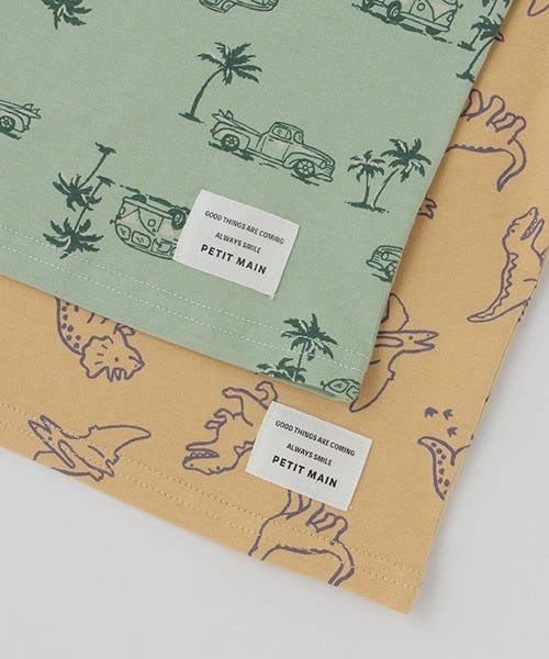 petit main（プティマイン）の「【プティプラ】BOYS半袖Tシャツ（Tシャツ/カットソー・キッズ・マスタード/ライトグリーン/ベージュ/ネイビー/オフホワイト/ターコイズブルー/オレンジ/ブルー/ライトベージュ/ダークブルー・80ｃｍ/90cm/100cm/110cm/120cm/130cm）」の21枚目の写真