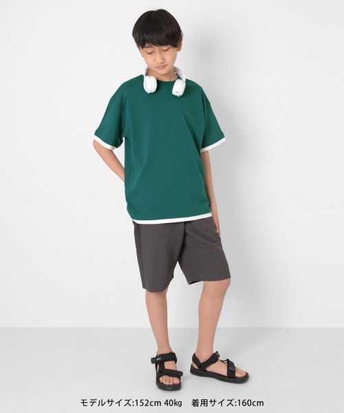 GLAZOS(グラソス)の「【撥水速乾】リップストップ・ベイカーパンツ(その他パンツ・キッズ・チャコールグレー/ブラック/カーキ・170cm/140cm/150cm/160cm)」の8枚目の写真