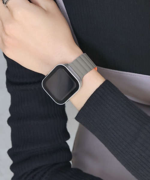 Urban Coral（アーバンコーラル）の「Apple Watch Band / アップルウォッチ バンド マグネットシリコンバンド  / Urban Coral（デジタル腕時計・レディース・ブラック系その他/ピンク/ブルー系その他3/オレンジ系その他3/ブラック/ライトグレー系/オレンジ系その他/オレンジ系その他2/オレンジ系その他4/ブルー系その他2/オレンジ系その他5/ホワイト×ブラック/ブラウン系その他/ブルー系その他/チョコ/ゴールド系その他・40mm）」の14枚目の写真