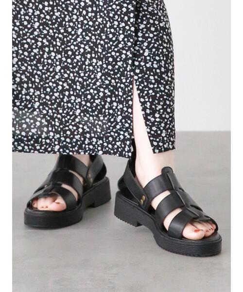 ehka sopo(エヘカソポ)の「フィッシュボーンサンダル(サンダル・レディース・ブラウン/ベージュ/ブラック/グレー・MEDIUM/LARGE)」の8枚目の写真