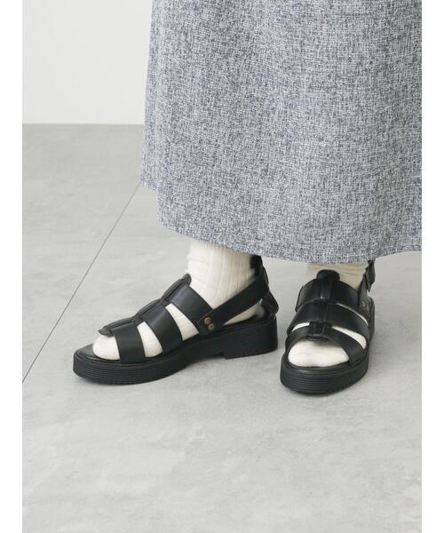 ehka sopo(エヘカソポ)の「フィッシュボーンサンダル(サンダル・レディース・ブラウン/ベージュ/ブラック/グレー・MEDIUM/LARGE)」の11枚目の写真