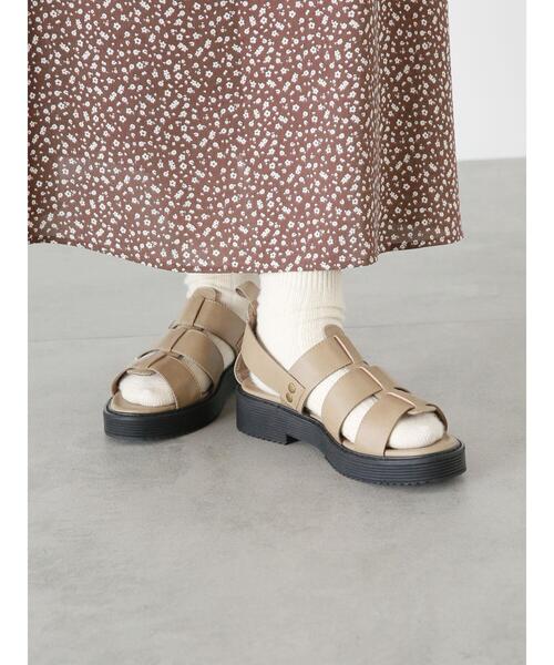 ehka sopo(エヘカソポ)の「フィッシュボーンサンダル(サンダル・レディース・ブラウン/ベージュ/ブラック/グレー・MEDIUM/LARGE)」の18枚目の写真